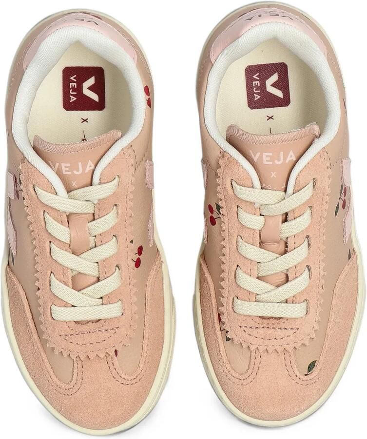 VEJA Kids x Konges Sløjd sneakers met kersenprint en V-logo Beige - Foto 2