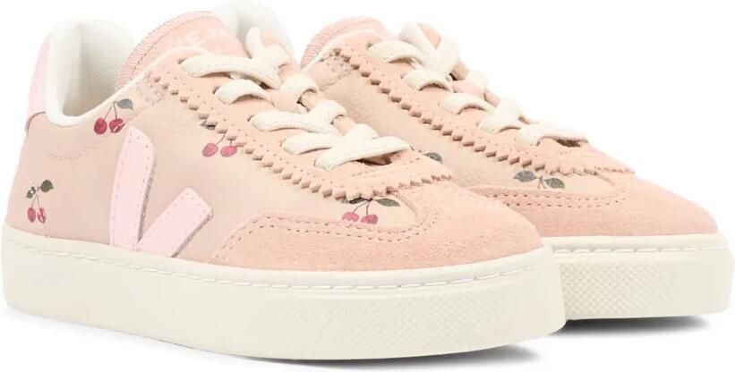 VEJA Kids x Konges Sløjd Volley sneakers met kersenprint Roze