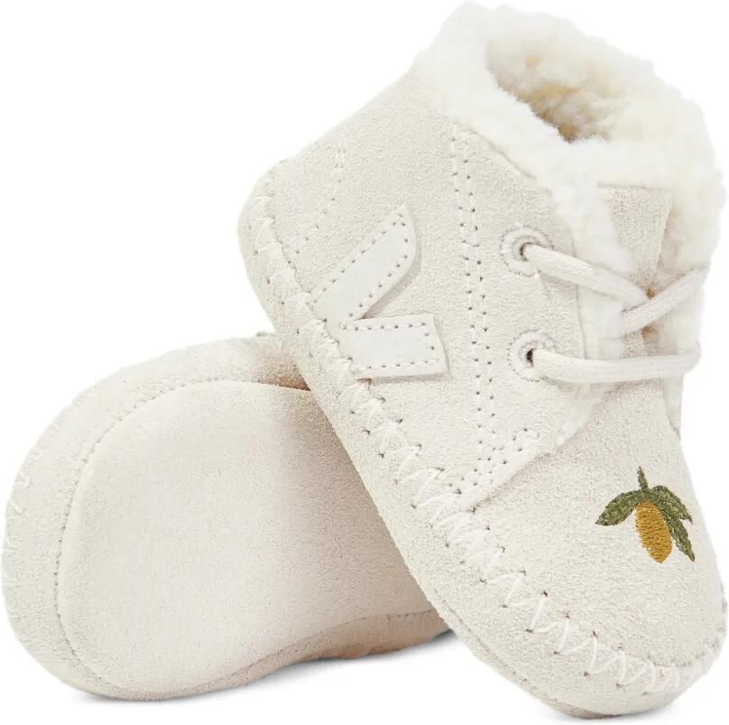 VEJA Kids X Konges Slojd Pierre V-Logo embroidered boots Beige - Foto 4