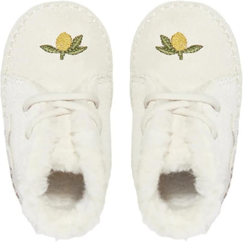 VEJA Kids X Konges Slojd Pierre V-Logo embroidered boots Beige - Foto 3