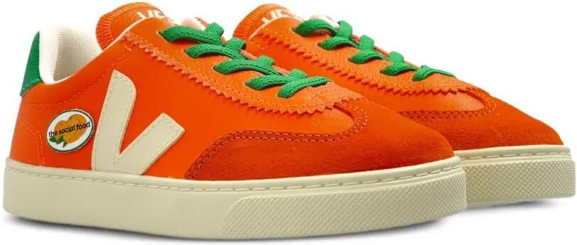VEJA Kids x The Social Food Fury Volley leren sneakers Oranje