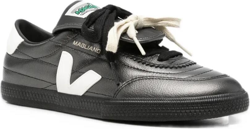 VEJA logo-patch leather sneakers Grijs - Foto 3