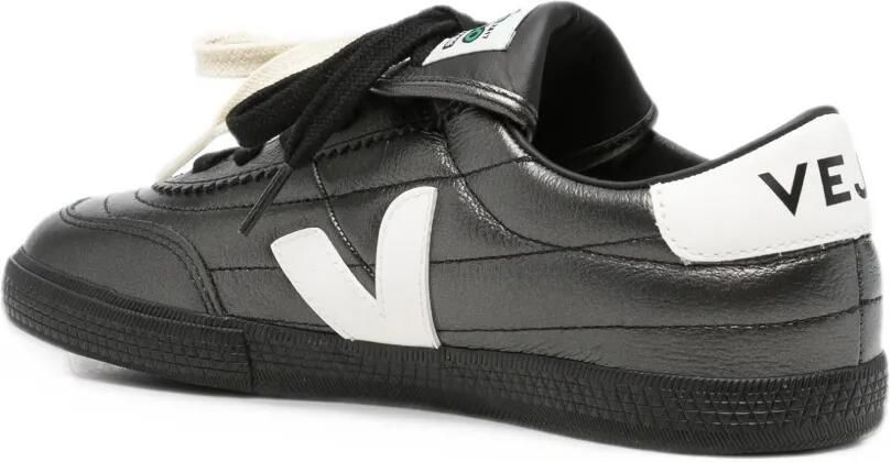 VEJA logo-patch leather sneakers Grijs - Foto 2