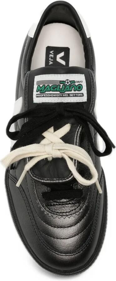 VEJA logo-patch leather sneakers Grijs - Foto 4