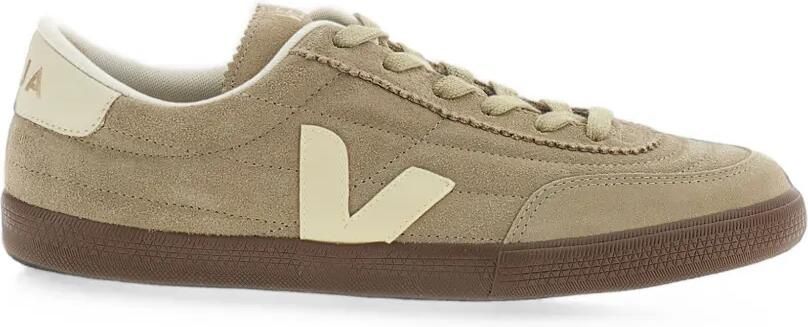 VEJA Panenka suède sneakers met logo-patch Beige