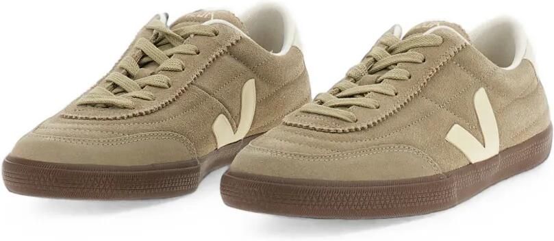 VEJA Panenka suède sneakers met logo-patch Beige - Foto 3