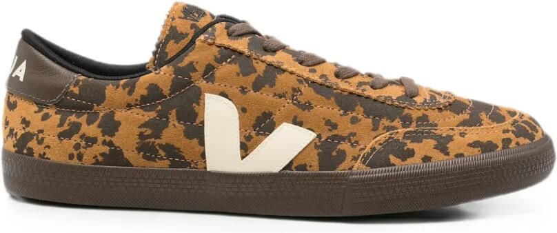 VEJA Sneakers met luipaardprint Bruin