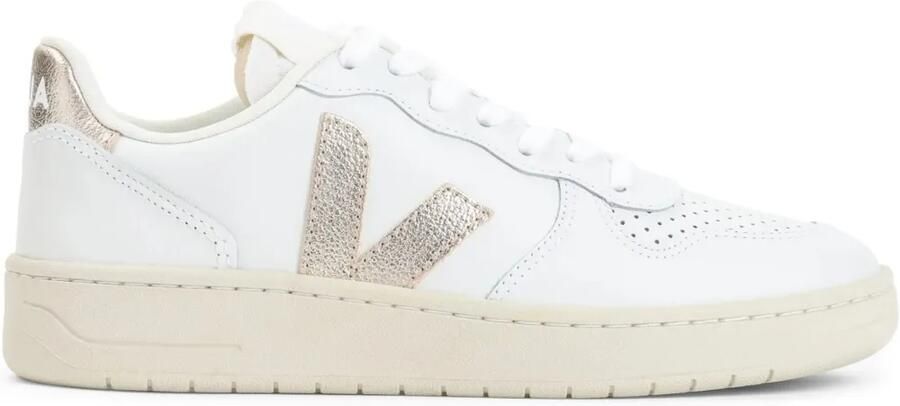 VEJA V-10 platine sneakers Wit