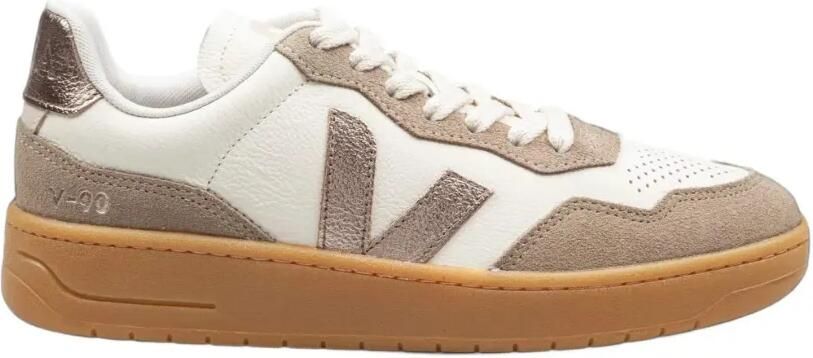 VEJA V-90 leren sneakers Beige
