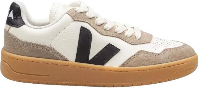 VEJA V-90 leren sneakers Beige