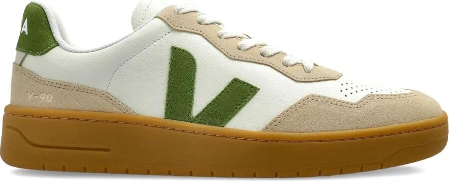 VEJA V-90 leren suède sneakers Wit