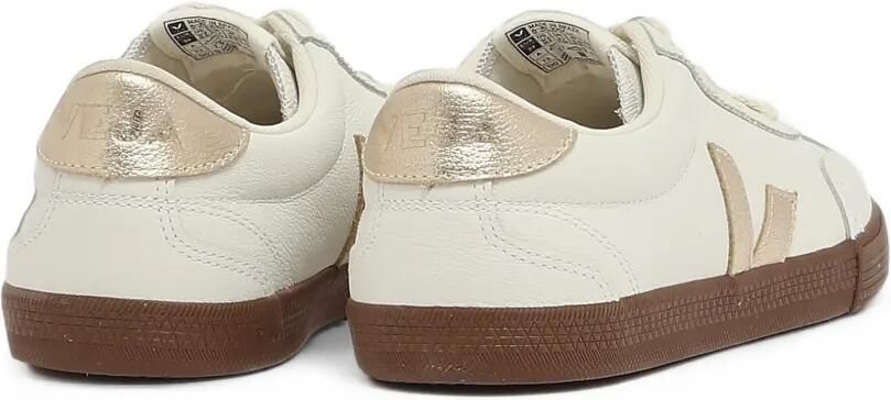 VEJA Volley metallic leren sneakers met V logo Wit