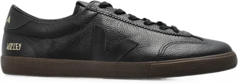 VEJA Volley Signature leren sneakers Zwart