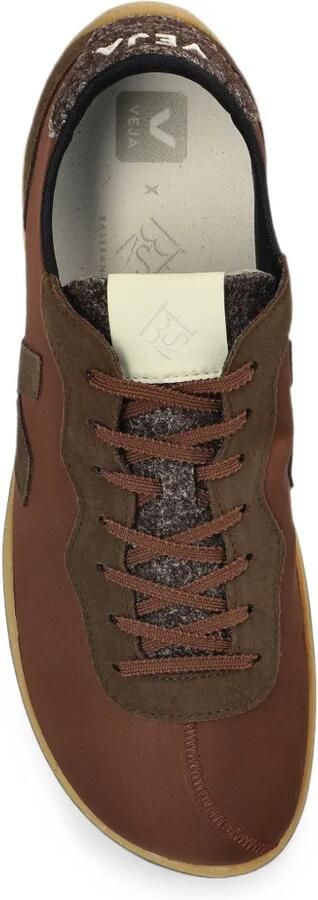 VEJA x Baserange leather-trim sneakers Bruin - Foto 3