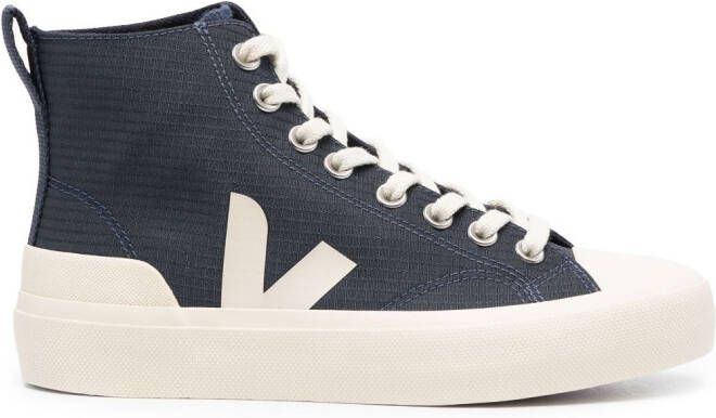 VEJA Wata II Pierre canvas sneakers Blauw