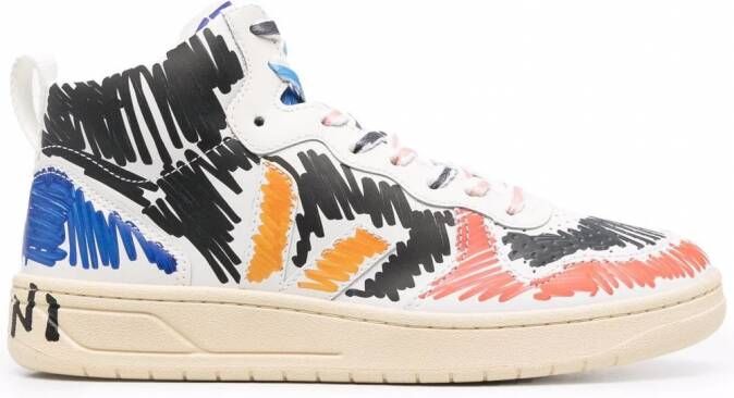 VEJA x Marni V-15 sneakers Wit