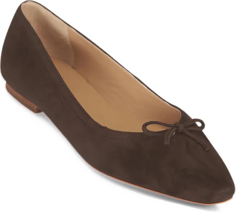 Veronica Beard Cailey bow-detail suede ballet flats Bruin - Foto 2