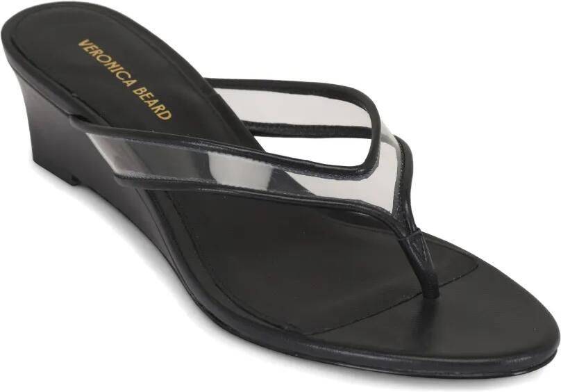 Veronica Beard Clea sandalen met sleehak en teenbandje Zwart - Foto 3