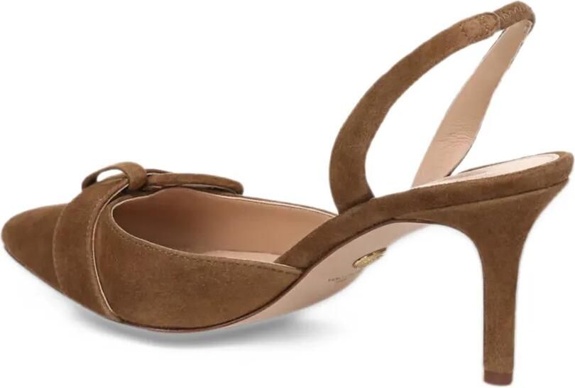 Veronica Beard Lenora pumps met gespdetail Bruin - Foto 3