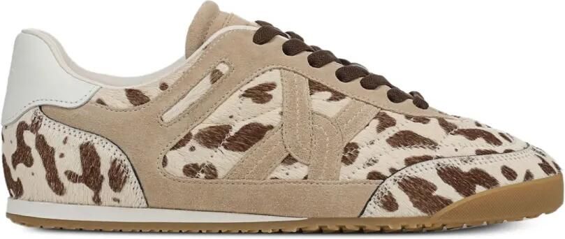 Veronica Beard Natalia sneakers met dierenprint Beige