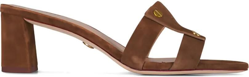 Veronica Beard Sandalen met studs Bruin
