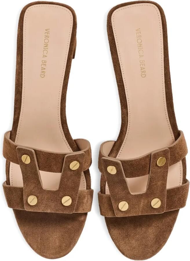 Veronica Beard Sandalen met studs Bruin - Foto 4