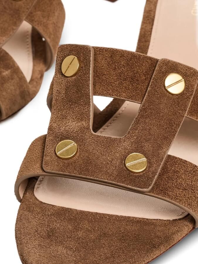 Veronica Beard Sandalen met studs Bruin - Foto 3