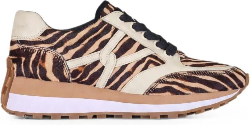 Veronica Beard Valentina sneakers met zebraprint Bruin
