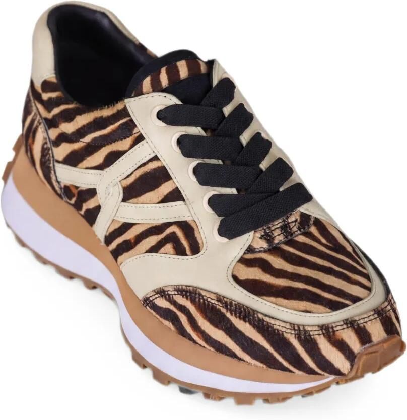 Veronica Beard Valentina sneakers met zebraprint Bruin - Foto 2
