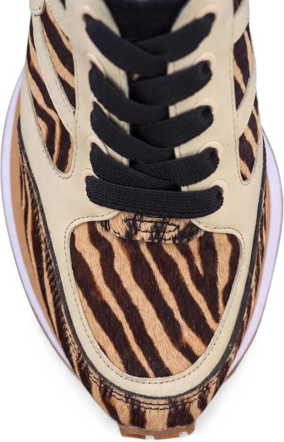 Veronica Beard Valentina sneakers met zebraprint Bruin - Foto 4