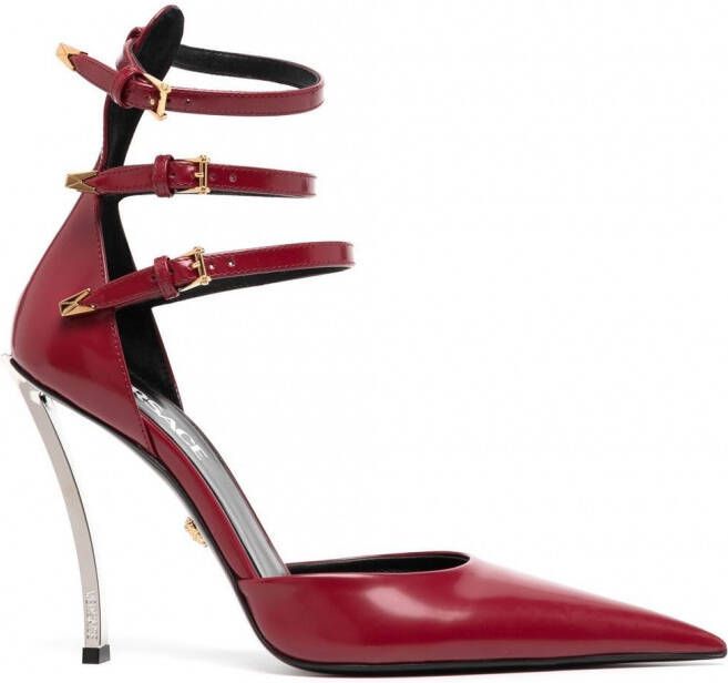 Versace Sandalen met puntige neus Rood