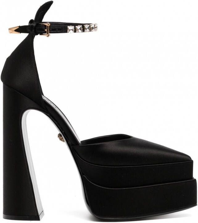 Versace Sandalen met plateauzool Zwart