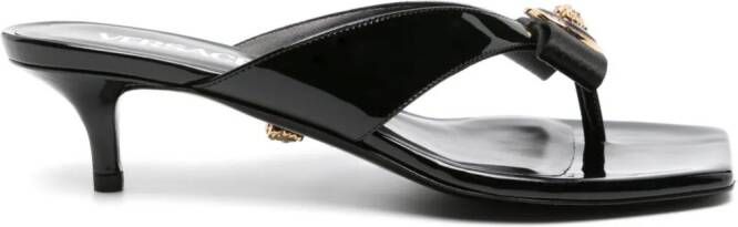 Versace 50 mm lakleren pumps met Medusa-plakkaat Zwart