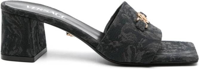 Versace 60 mm Barocco slip-on muiltjes Zwart