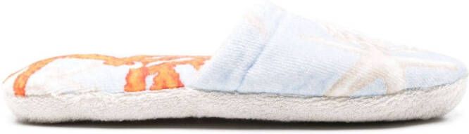 Versace Barocco Sea slippers Blauw