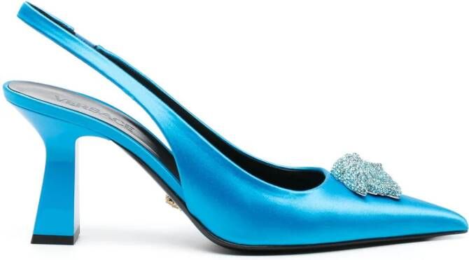 Versace Crystal La Medusa pumps Blauw