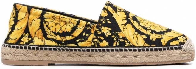 Versace Espadrilles met Baroccoprint Geel