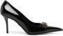 Versace 85 mm Gianni Ribbon pumps Zwart - Thumbnail 1