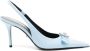 Versace Gianni Ribbon 85mm slingback pumps Blauw - Thumbnail 1
