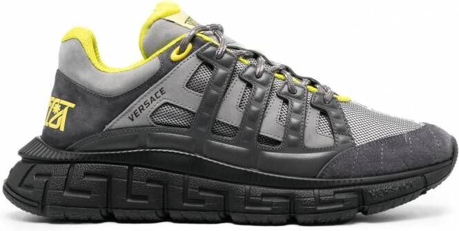 Versace Greca sneakers met vlakken Grijs