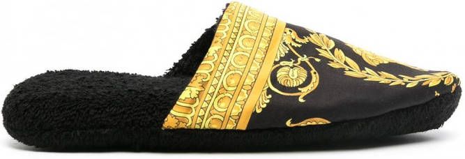 Versace I Love Baroque slippers Zwart