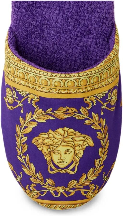 Versace Home Slippers met I love Baroque-print Paars - Foto 4