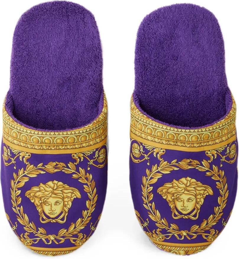 Versace Home Slippers met I love Baroque-print Paars - Foto 2