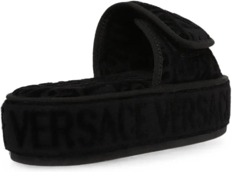Versace Home Medusa sandalen met klittenband Zwart - Foto 4