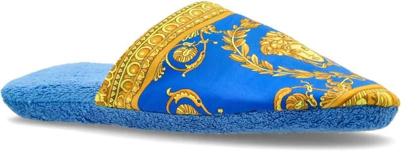 Versace Home Medusa slippers met barokprint Blauw - Foto 4