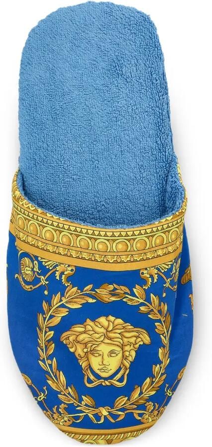 Versace Home Medusa slippers met barokprint Blauw - Foto 3