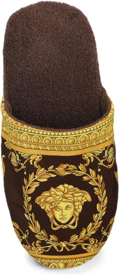 Versace Home Slippers met Barocco-print Bruin - Foto 3