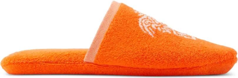 Versace Home Slippers met grafisch detail Oranje