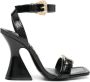 Versace Jeans Couture 110 mm sandalen met gespdetail Zwart - Thumbnail 1
