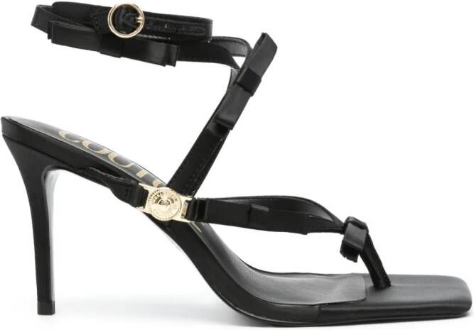 Versace Jeans Couture 90mm sandalen met ringlets Zwart